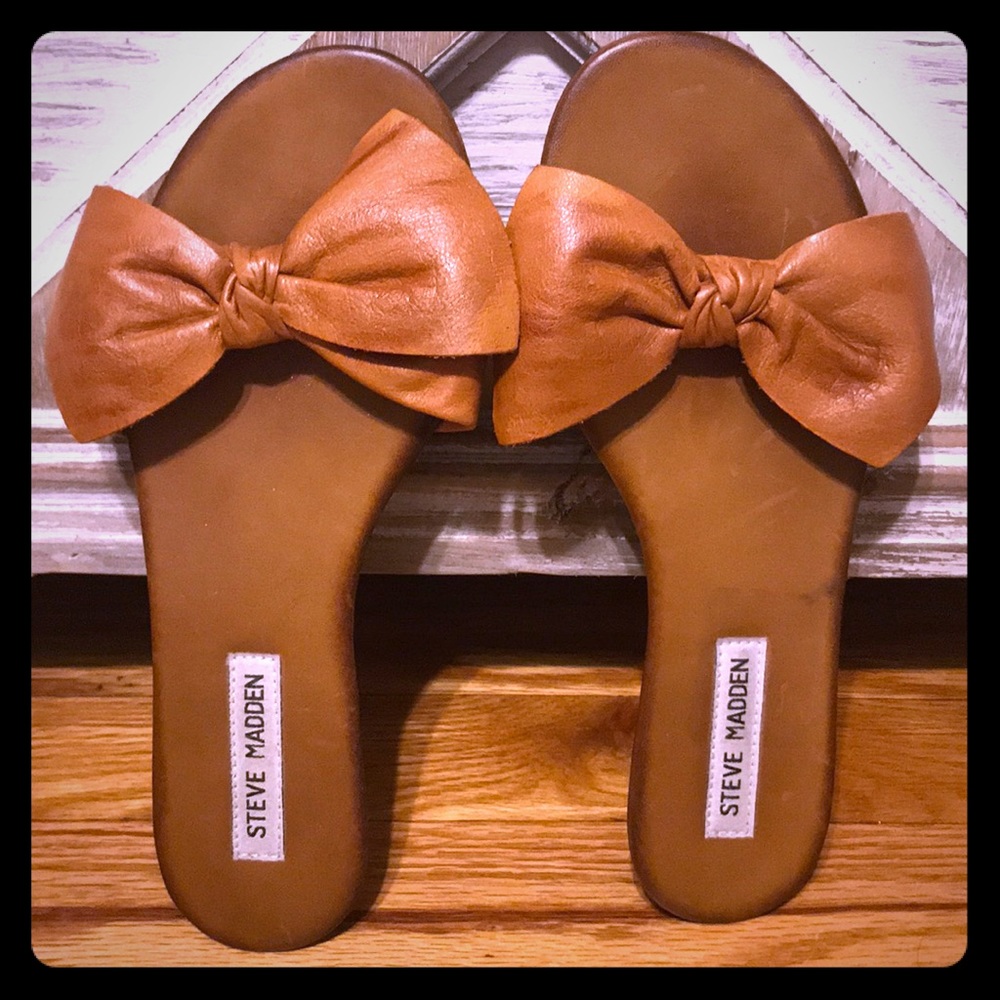 Steve Madden Bow Slide Sandals